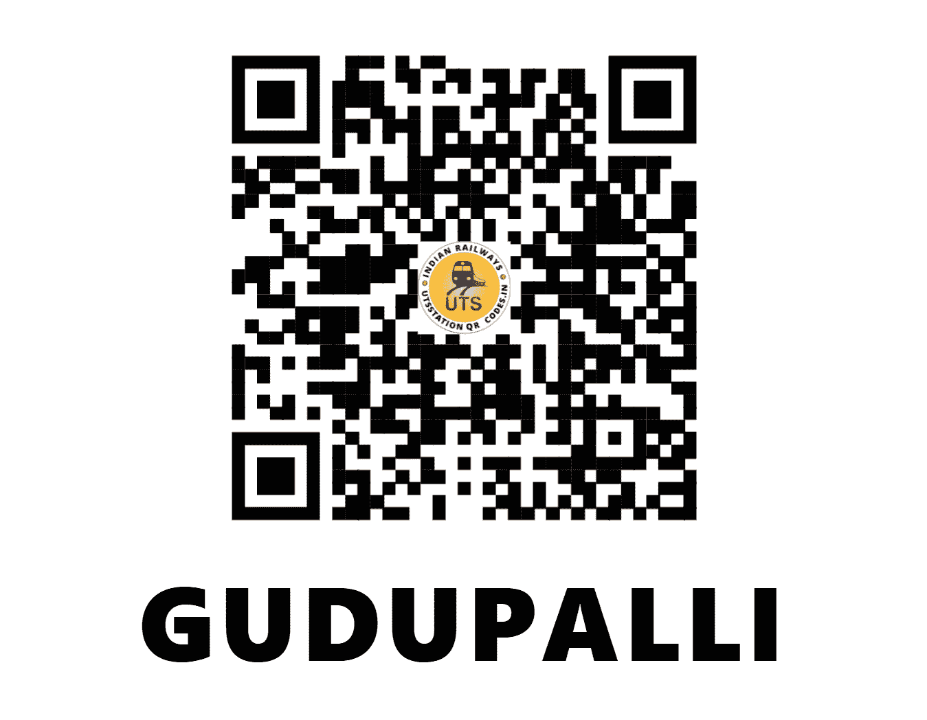UTS QR Code for GUDUPALLI - GDP - SW (ANDHRA PRADESH)
